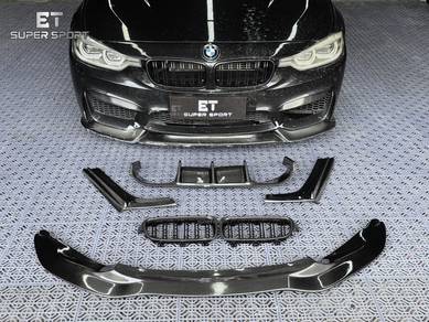 BMW F30 M3 Front Lip Diffuser Grill Spoiler Carbon