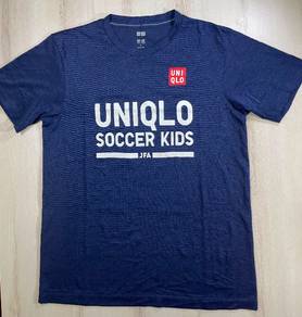 Uniqlo JFA Soccer Kids Blue Tee #CV2 Used