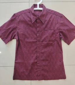 Short Sleeve Red Batik