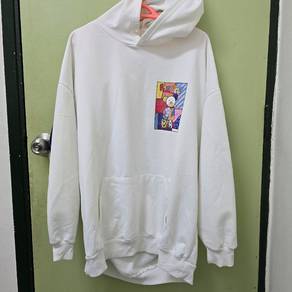 (USED) No brand White Hoodie XL Size
