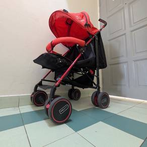 "Exclusive U-Baby" Stroller – Vibrant Red & Black