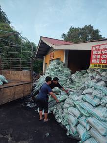 Sekam padi usang Dan bakar Dan mentah min 200guni