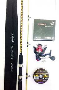 Exori kelah camouflage rod combo exori sense 4000