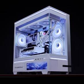 PC case matx M10 Vision White 