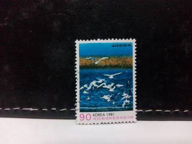 1981 Korea Stamp, Bird, Environment Day
