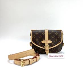 Kept Unused LV Monogram Saumur BB GHW