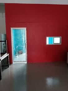 Gypsum partition.