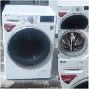 LG 2in1 front load hot washer dryer combo 9/6 kgs
