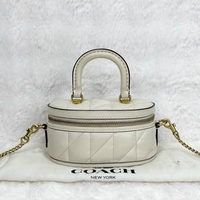 Coach Trail 12 Pillow Quilted White Crossbody bag