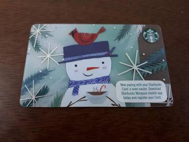 Starbucks Malaysia Snowman 2017 Card