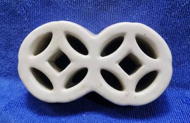 [Jaku] Ceramic Shippo Flower Holder and Kenzan, fo