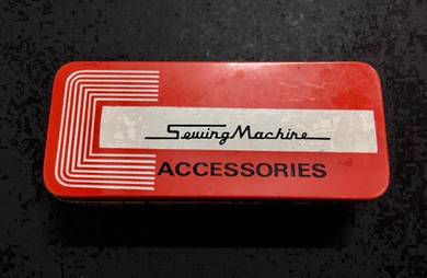 Vintage Sewing Accessories Tin / Storage Tin