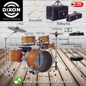 Dixon drum set jet set plustravel drum set orange