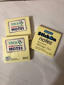 Sticky Notes (100pcs) 76mmx76mm x 4pads