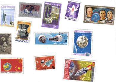 U51 Aerospace Rocket Satellite Space Stamp CTO