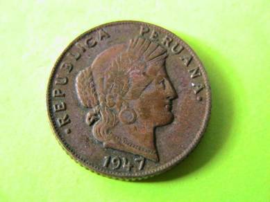 Peru 5 Centavos 1947