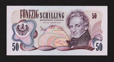 Austria 50 Schilling 1970 - P 143 AU