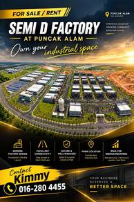 Warehouse / Factory For Sale in Puncak Alam,SGR