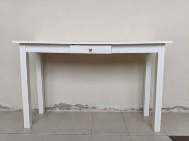 White Wooden Desk table with Drawer