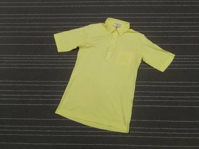 Vintage grand monarch golf yellow polo tee L