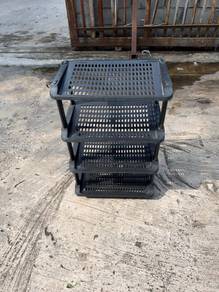 Plastic 4 Tier Rak Kasut Shoes Rack