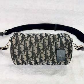Dior Transparent White/Black PVC Mini Roller