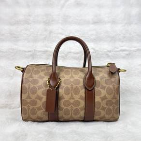 Authentic Coach Compass 25 in Signature Brown