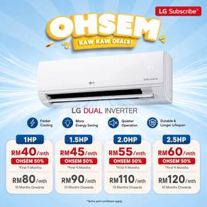 LG Dual Inverter Aircond (Likas SBH)