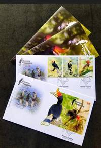 First Day Cover pair Hornbill Malaysia 2024