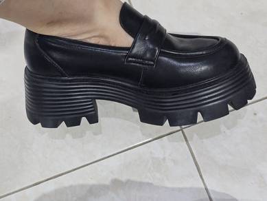 leather shoes black 