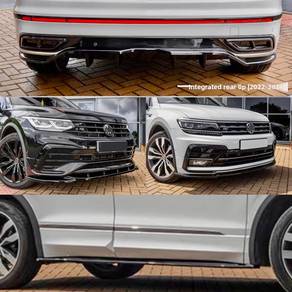 Tiguan bodykit skirt side step head lamp visor lip