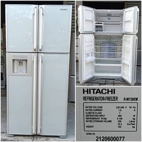 Hitachi 4 doors fridge refrigerator peti sejuk 550