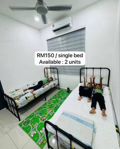 Metal Single Bed - Black Color