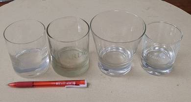 Bacardi Bell's Courvoisier Claymore glass