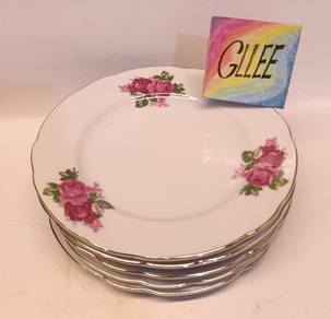 Vintage Porcelain Plate 5pcs
