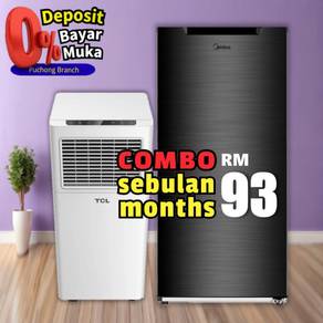 Combo Set Peti Sejuk Peti Ais Mesin Basuh Fridge