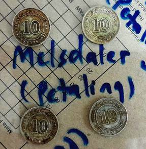 1927 Straits Settlements 10 Cents (.600 Silver) Co