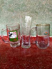 Unique Carlsberg glass 3 pieces