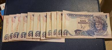 MY RM1 Ringgit Siri 6 1986-95 UNC PREFIX G H