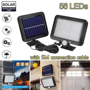 3 MODE 56 LED SOLAR LiGHT LAMPU MOTION SENSOR LAMP