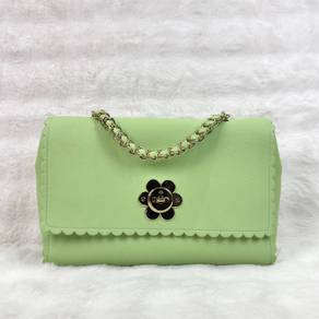 Authentic Mulberry Cecily Flower Bag in Min Green