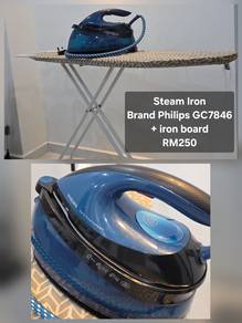 Steam Iron Philips GC7846 with iron board