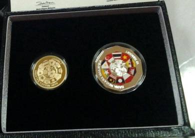 Malaysia Proof Coin set of 2 ASEAN 2015