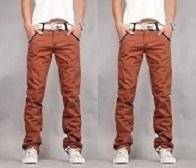 B0454 ORANGE FORMAL CASUAL MAN TROUSERs PANTS 🔥