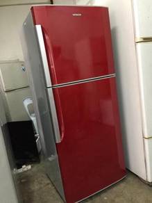 Red Refrigerator Fridge Peti Hitachi Sejuk Recond
