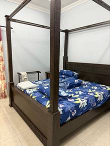 King Size Bed and Mattress & Dressing Table