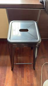 Black Metal Stolix Style Bar Stool