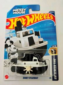 Hot Wheels Disney Steamboat hw screen time puteh