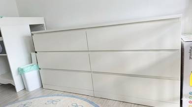 IKEA MALM CHEST OF 6 drawers