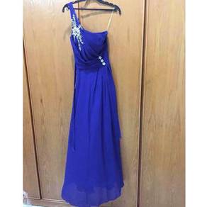 Blue evening gown
